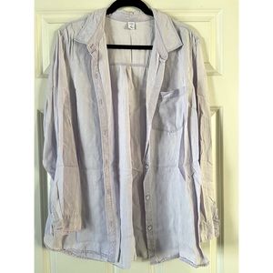 Lavender Long Sleeve Button Up